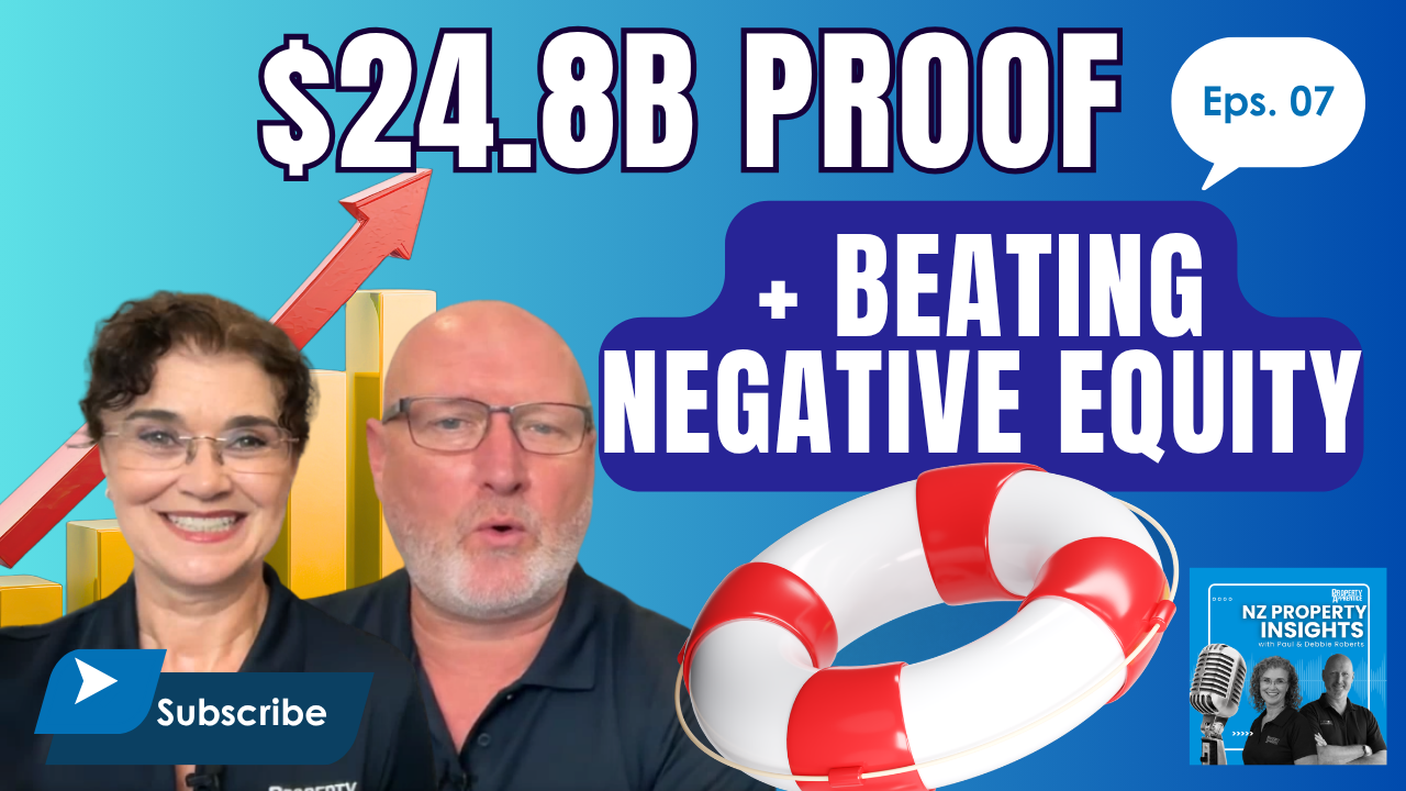 Paul and Debbie Roberts of Property Apprentice discussing the economic impact of NZ property investors and recent REINZ market data.