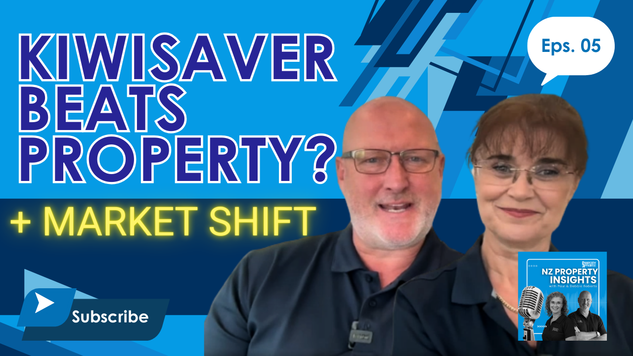 Paul and Debbie Roberts giving an NZ property market update 2026 on the Property Apprentice podcast.
